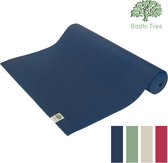 Bodhi Tree Yogamat 6 mm (183 × 61 cm) - Extra dik & antislip - Inclusief draagriem - Donkerblauw