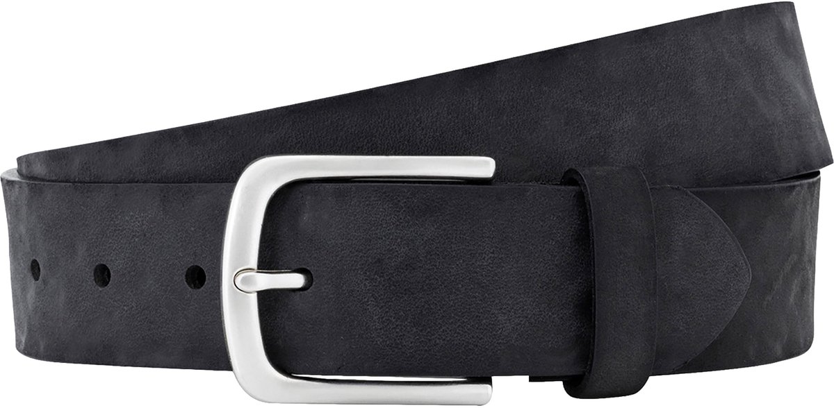 LINDENMANN leren heren riem - zwart