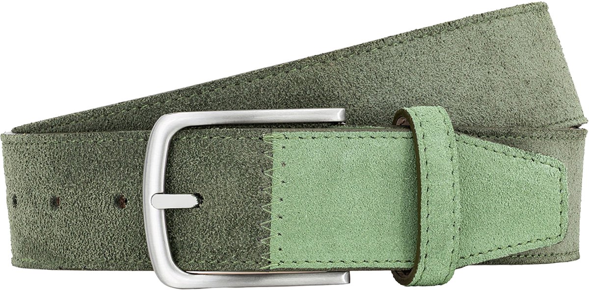 LINDENMANN leren heren riem - olijf
