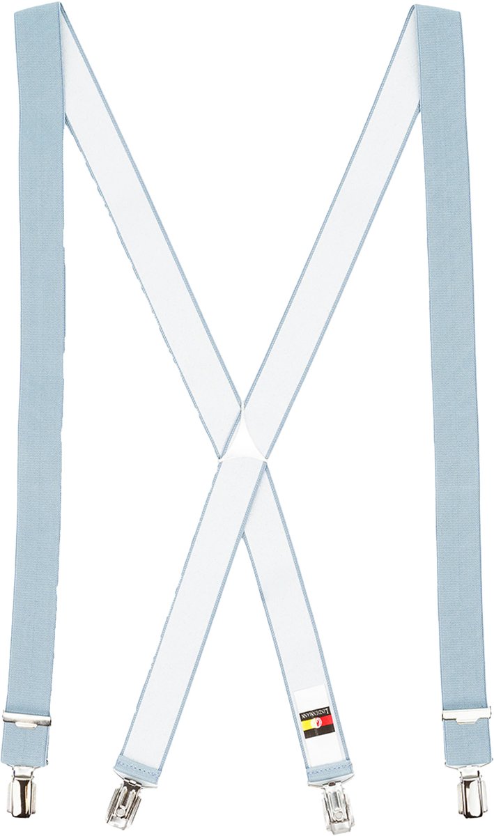 LINDENMANN heren bretels X-vorm - grijs