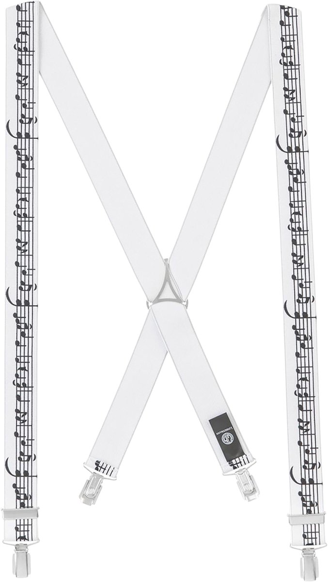 LINDENMANN heren bretels X-vorm - zwart dessin