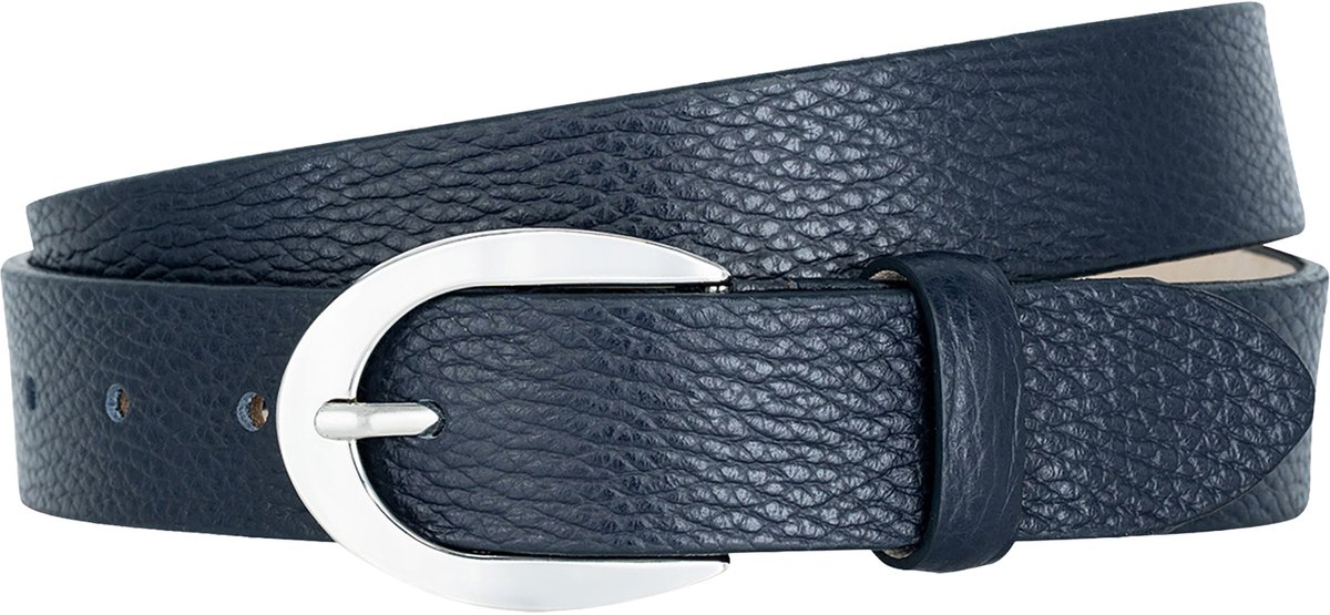 LINDENMANN dames leren riem - marine