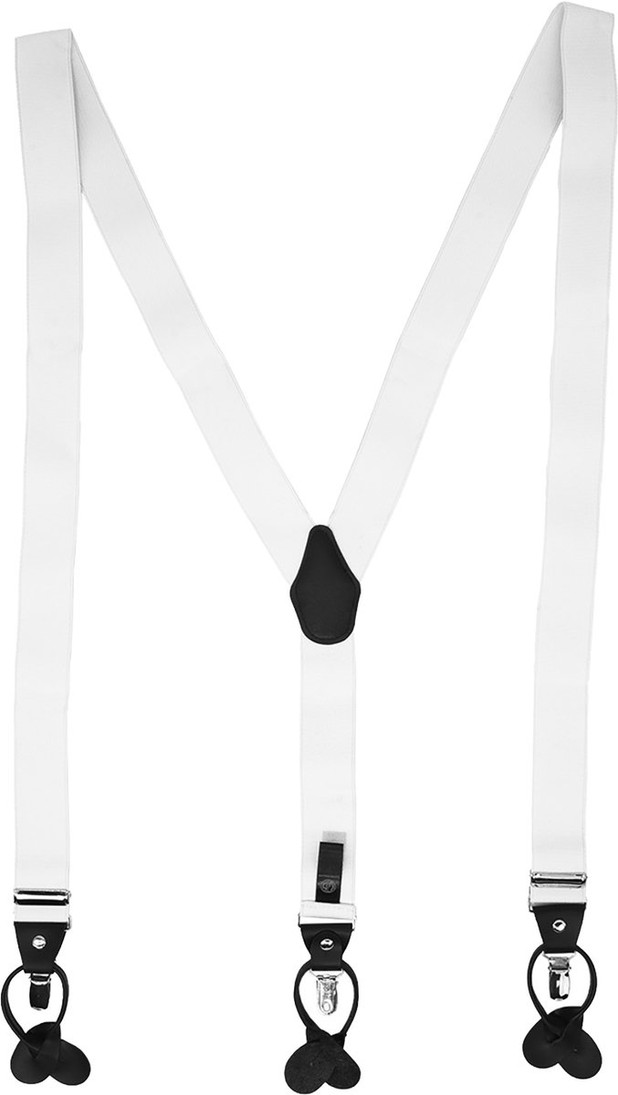 LINDENMANN heren bretels Y-vorm - wit