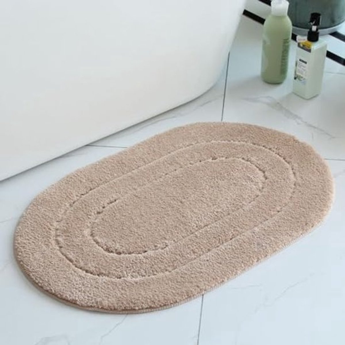 Antislip Badkamertapijt - Wasbaar en Sneldrogend, 50 x 80 cm, Hoogwaardige Badmatten voor Douche en Bad