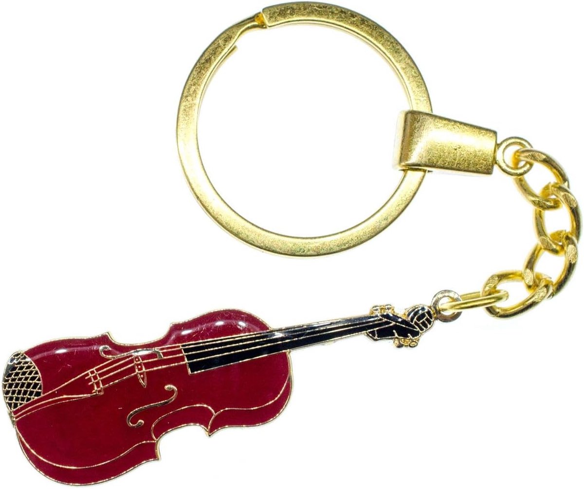 Viool Sleutelhanger Ketting Ring Muzikant Instrument Metalen Violist, 30mm, Metaal, niet bekend
