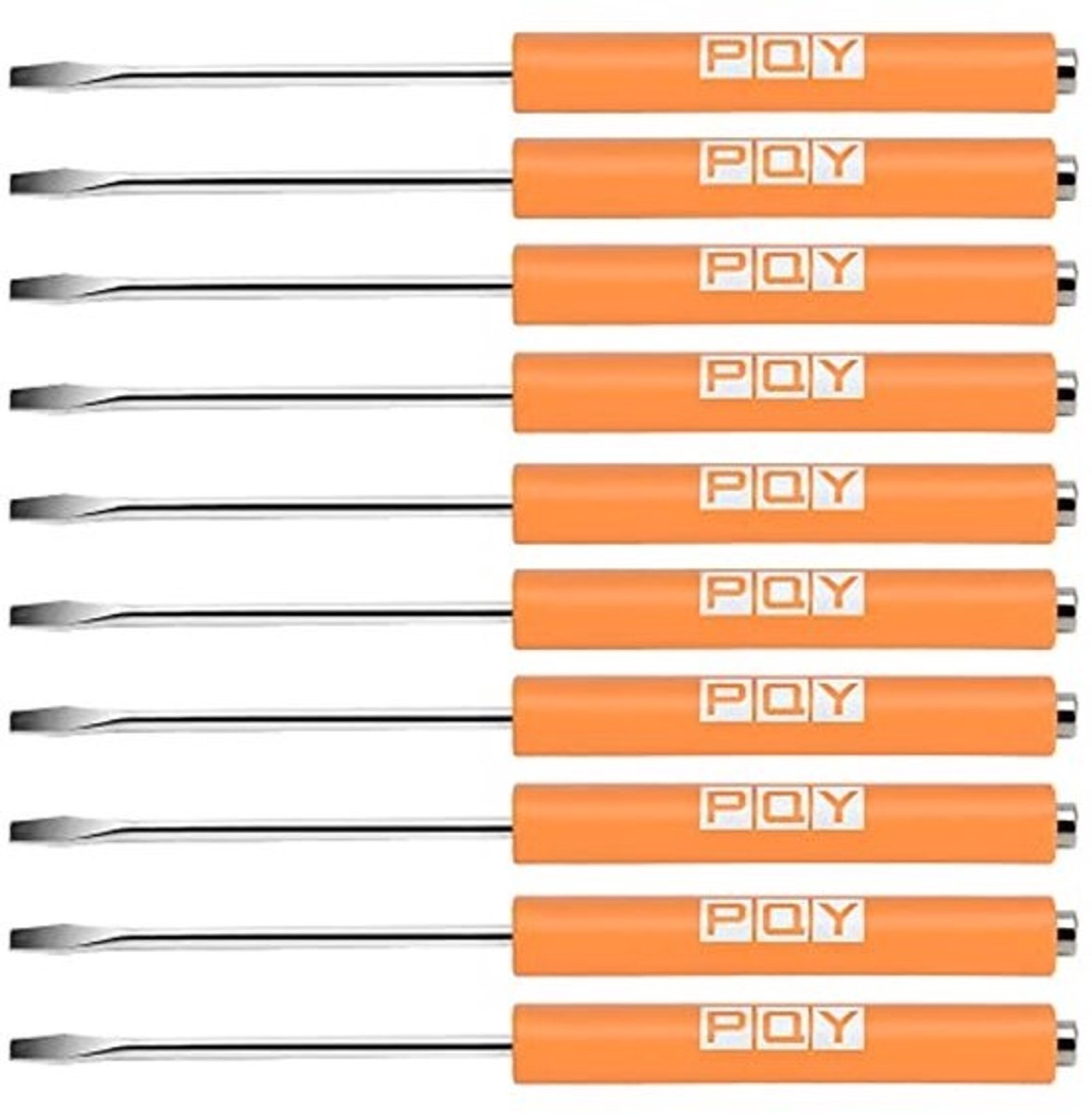 Pocket Schroevendraaier Set - 10-delige Set van Magnetische Sleufkop Schroevendraaiers