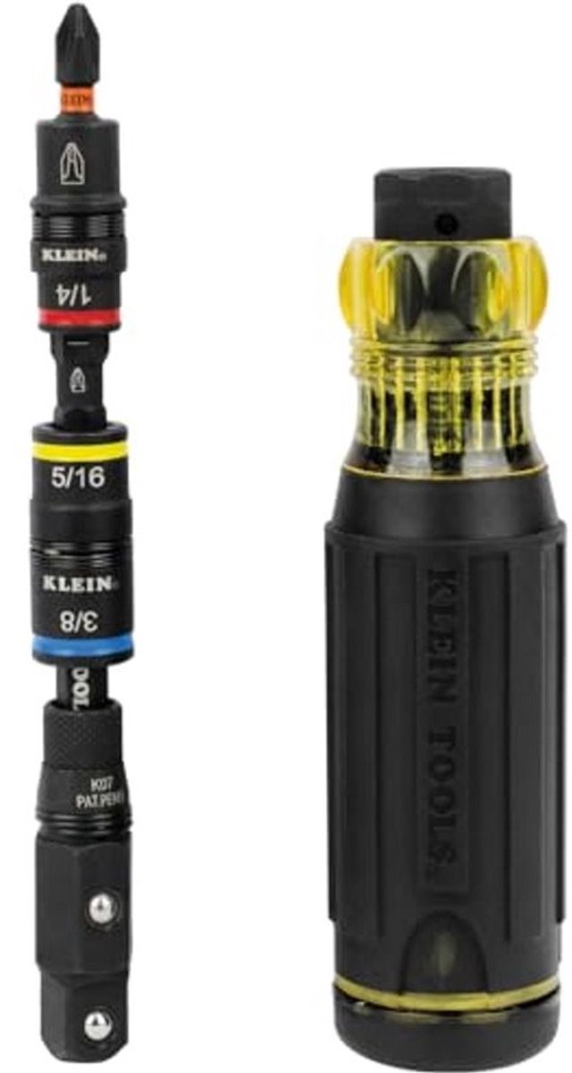 17-in-1 Slagvaste Hybride Schroevendraaier en Moerdriver met Magnetische Bithouder en Bits