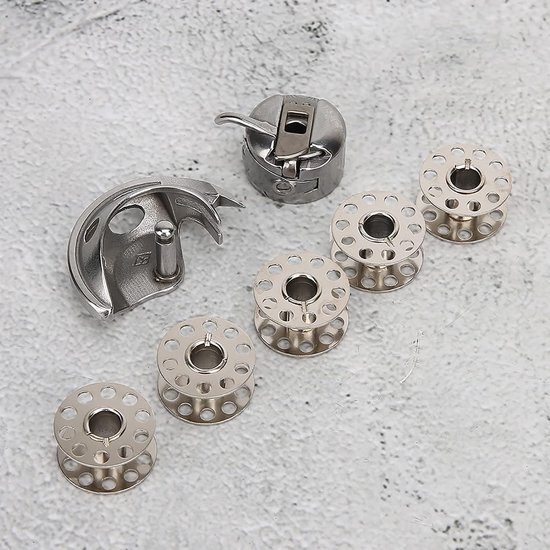 Spoelcapsule w6, spoel capsule W6, naaigaren onderdelen scheepshaak spoelcapsule, spoel doos set klasse 15 hendel deel #6510 voor 158.19461, Sewing Notions & Supplies Spoelen — afbeelding 3
