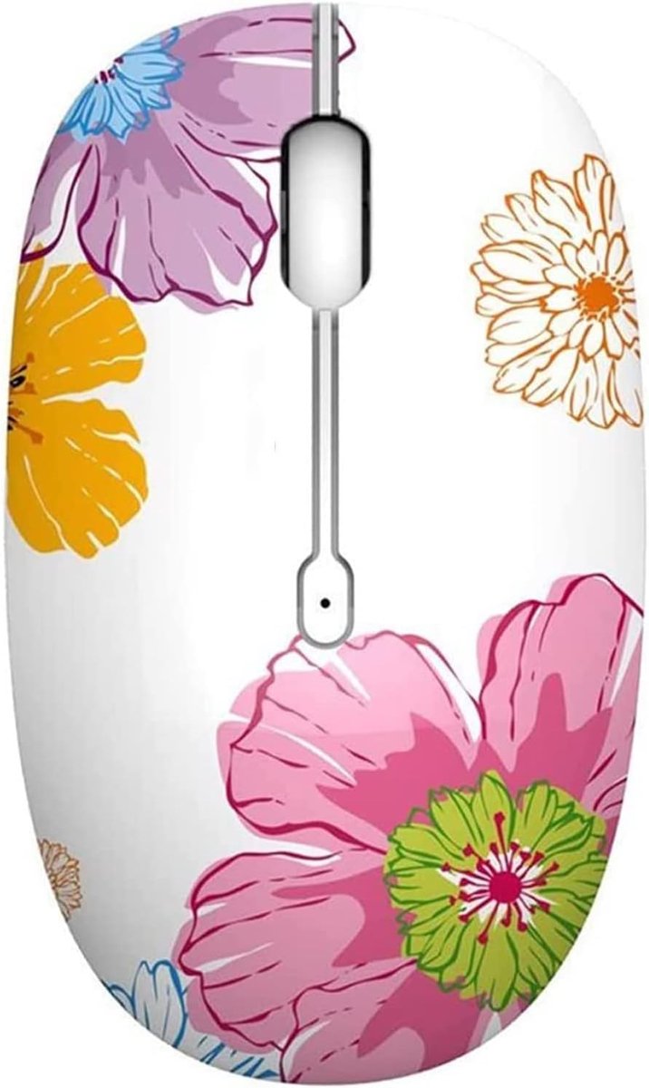 M101 draadloze muis, 2,4 GHz stille draadloze reismuis,Flower