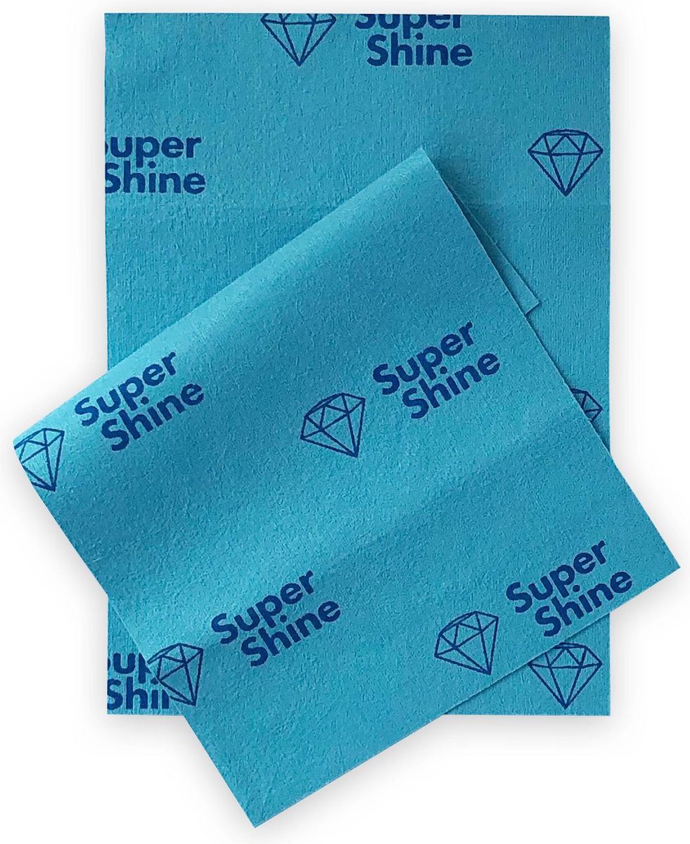 Super Shine - brillendoekje - 2 stuks - 17,5x12cm - wasbaar - krasvrij - Super Shine