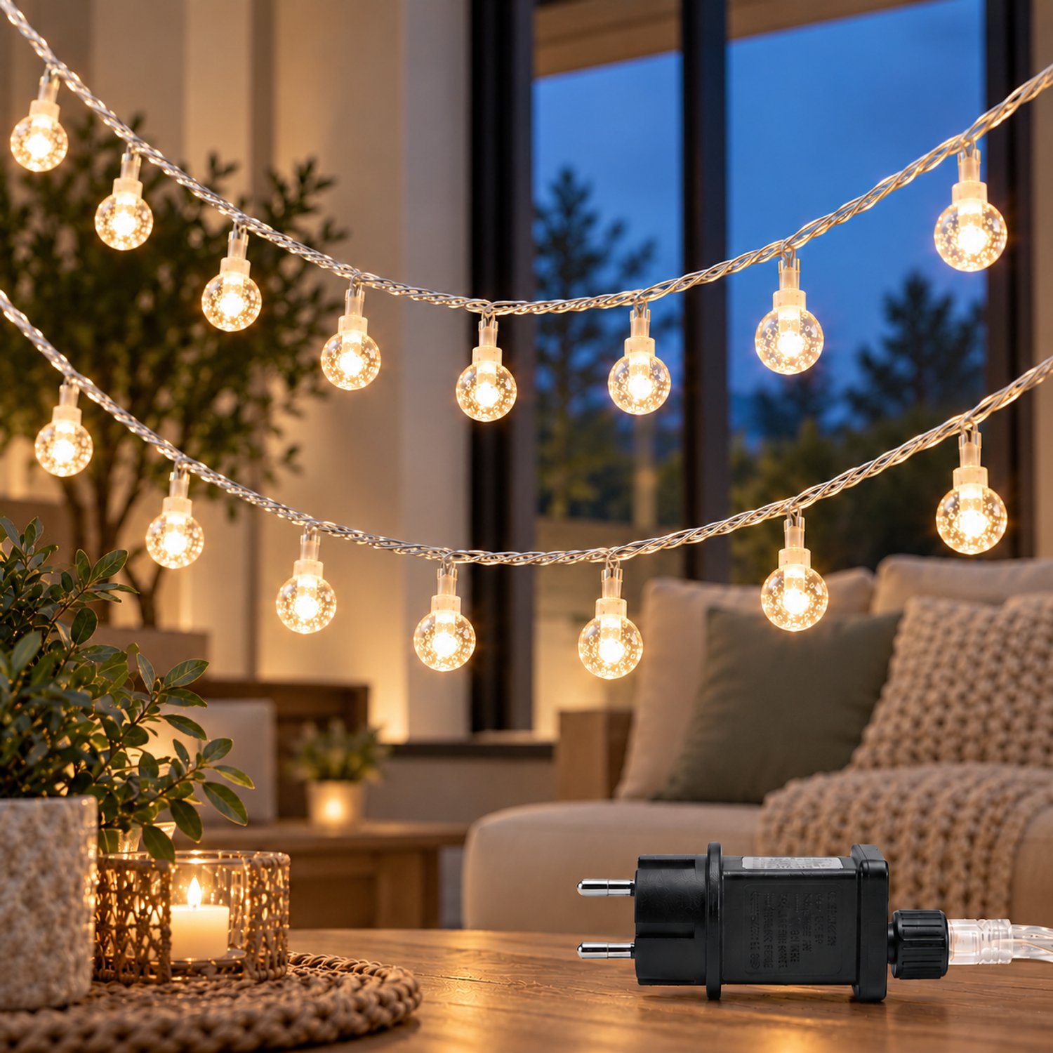 EverNeeds SparkGlow Lichtsnoer Voor Binnen - 10 Meter - 100 Mini Fairy LED's - Fairy Lights - Kerstverlichting Binnen - Sfeerverlichting