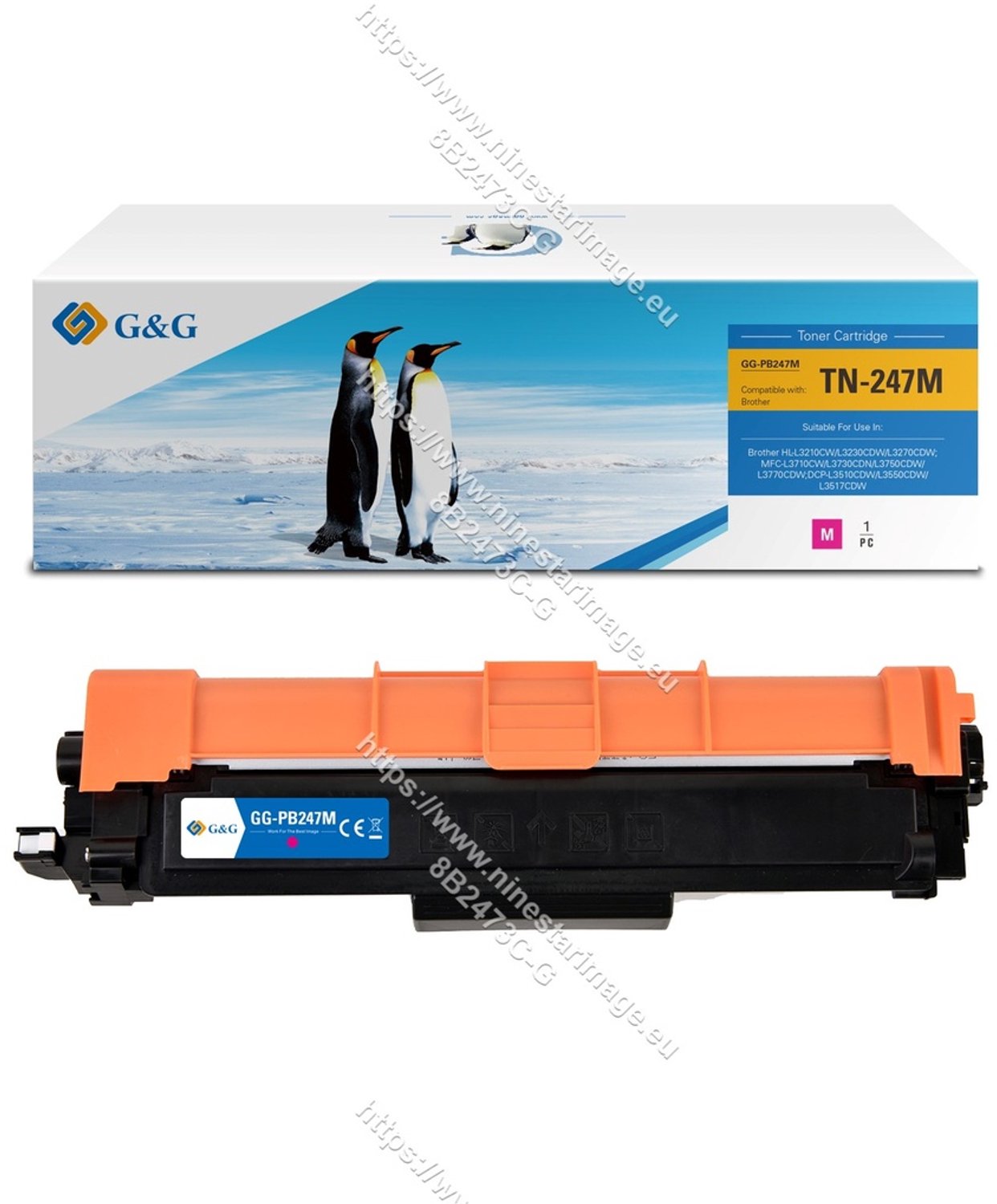 G&G 16022 tonercartridge 1 stuk(s) Compatibel Magenta