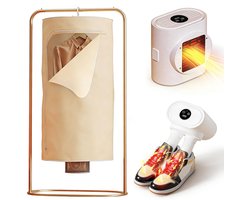 Wasdroger 3-in-1 – Draagbare Kledingdroger en Schoenendroger – 600W PTC Verwarming – 10 kg – Wit
