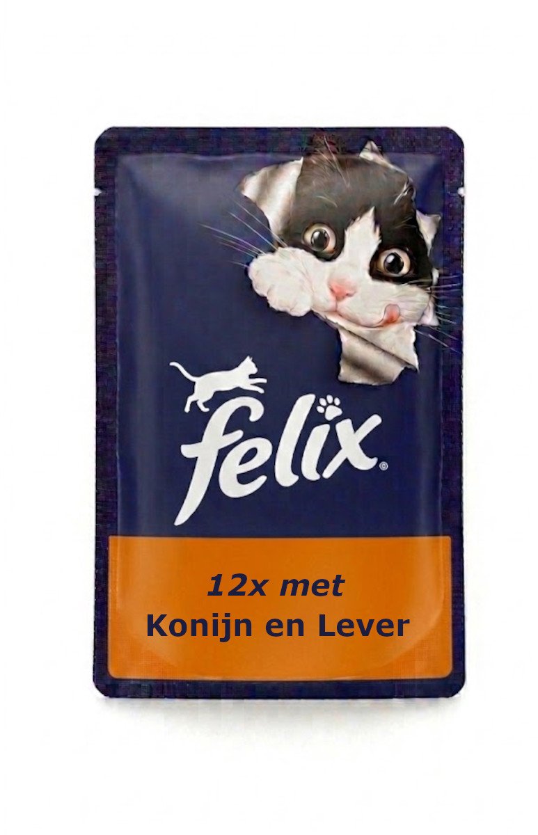 Felix Original Countryside Konijn en Lever - Monopack - 12x85g