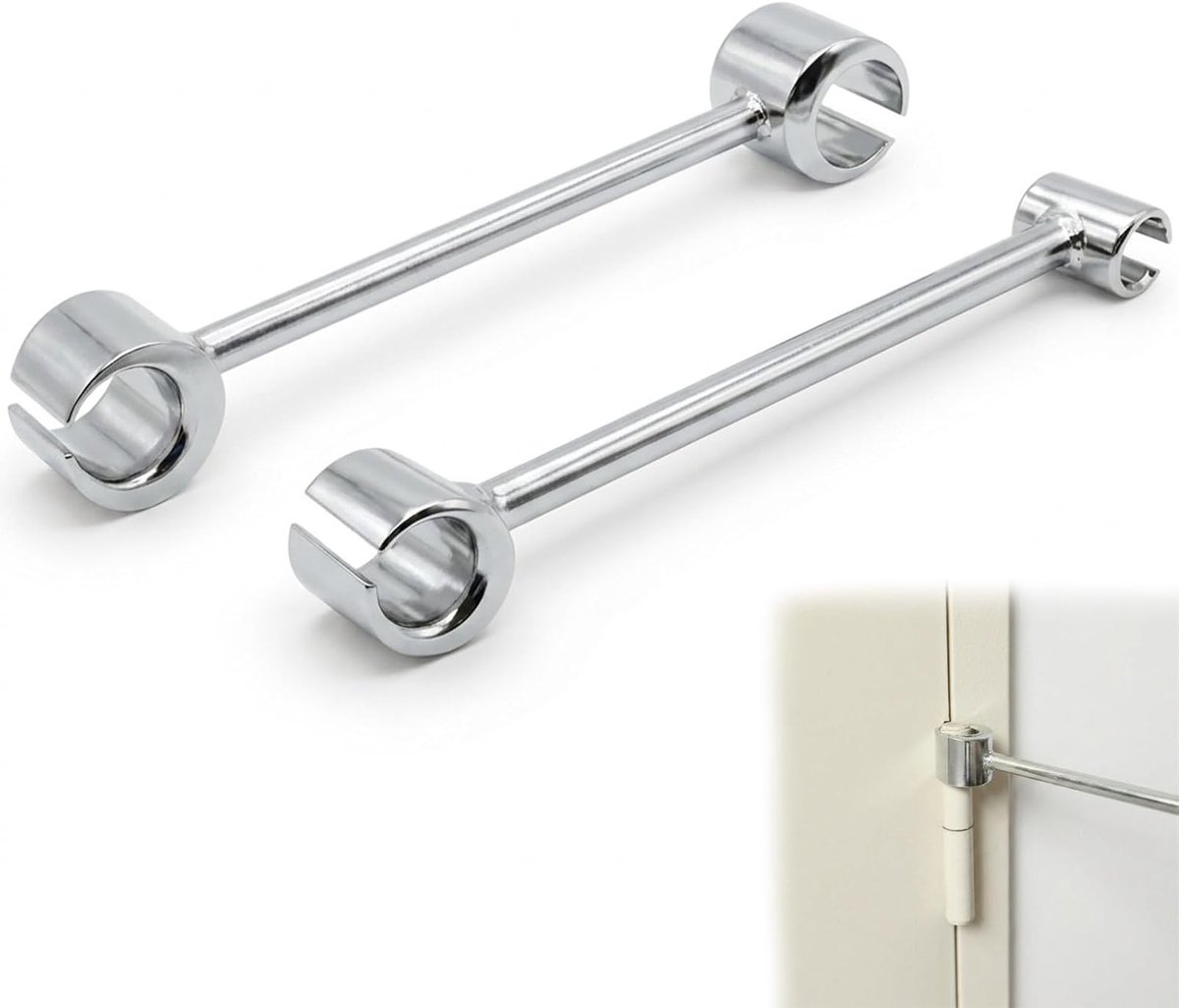 Verstelbare Scharnier Sleutel Set voor Deurafstelling - 2 Stuks, Precisie Gereedschap voor Scharnierverstelling, Stalen Constructie, Geschikt voor 8-25mm Scharnieren