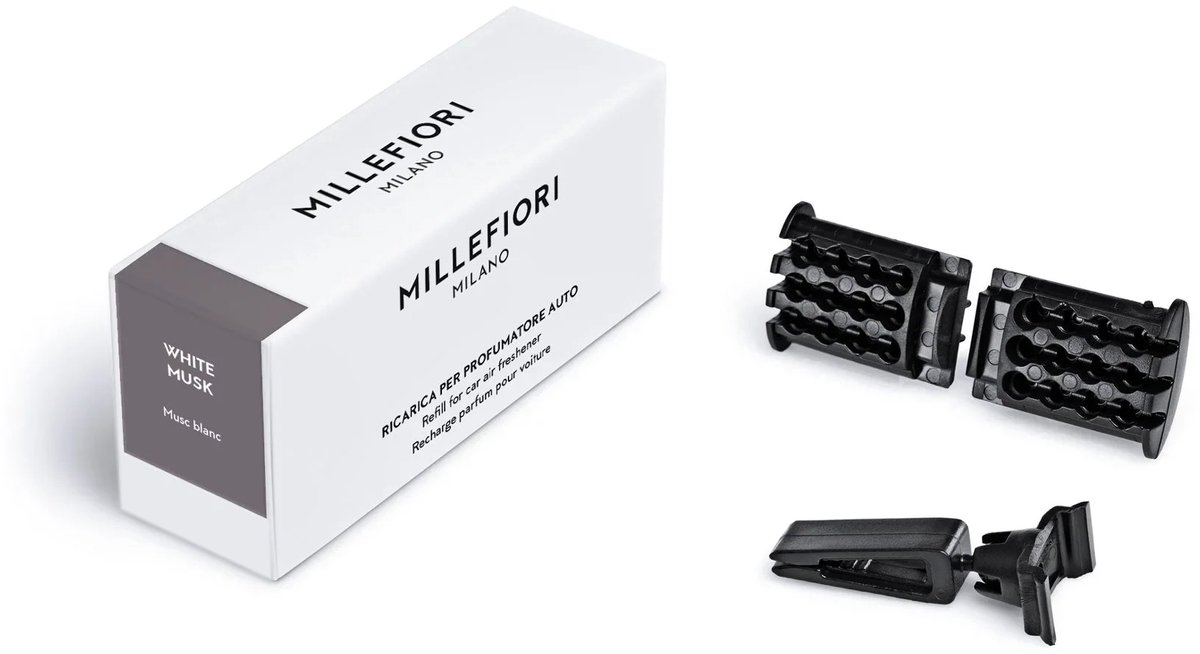 Millefiori Milano - Autoparfum Icon - Navulling - White Musk