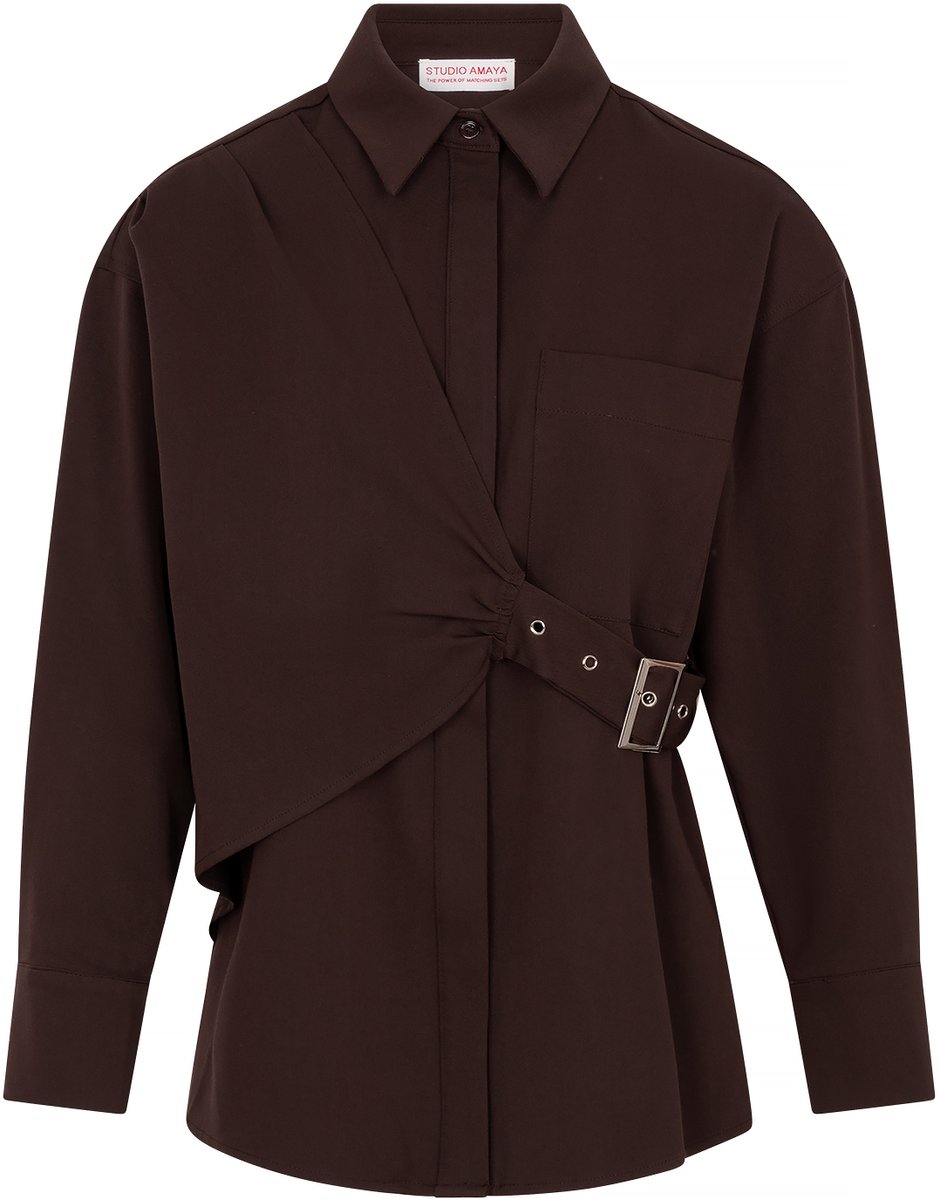 Studio Amaya Roos - Blouse - Bruin - S