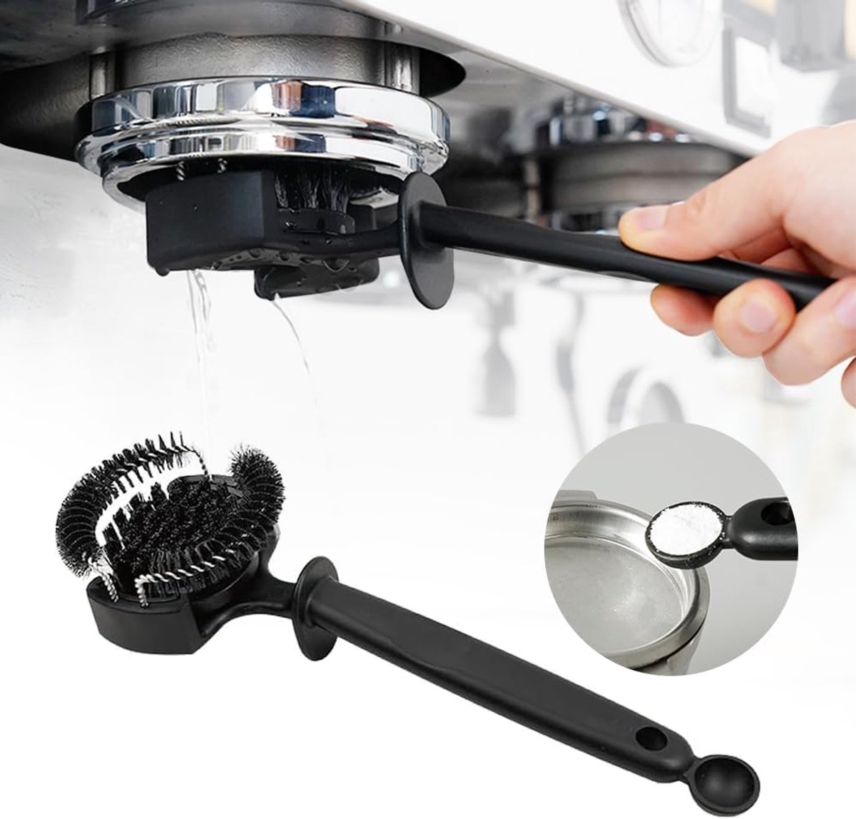 Professionele Reinigingsborstel voor Espressomachine Groepskop 58mm