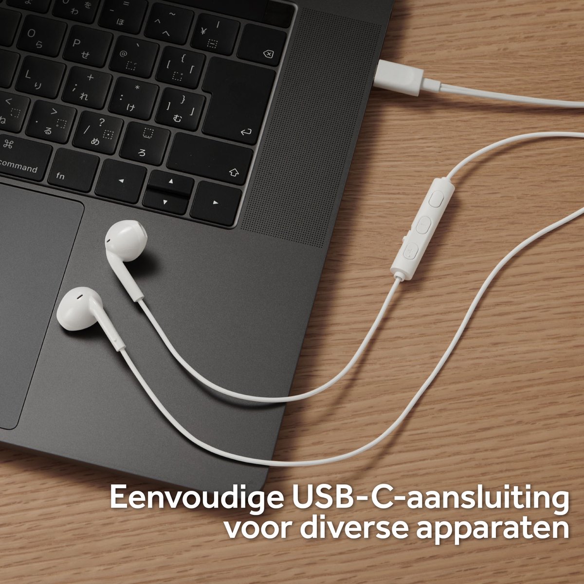 JVC HA-FR17UC - In-Ear USB-C Stereo Headset + Remote - Wit thumbnail 3