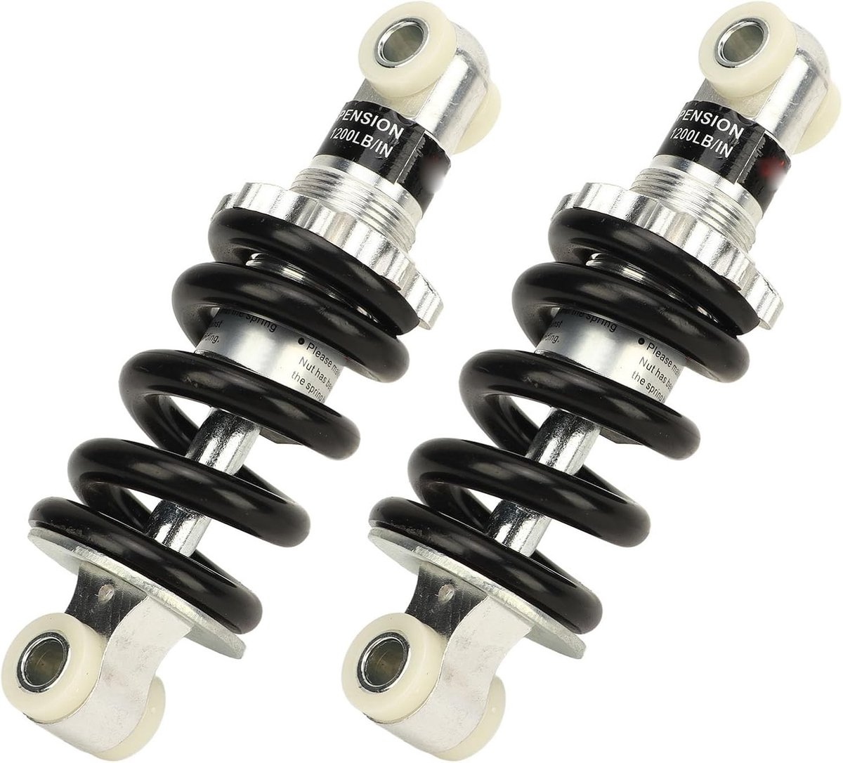 Duurzame Veerschokdempers voor Mini Moto, ATV en Pocket Bikes - 2 Stuks, 1200lbs, Verstelbare Demping voor Verbeterde Veringsprestaties