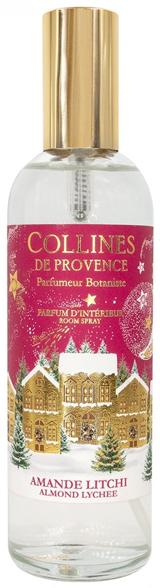 Collines de Provence Kerst Huisparfum 100 ml (Geur : Amandel Lychee)