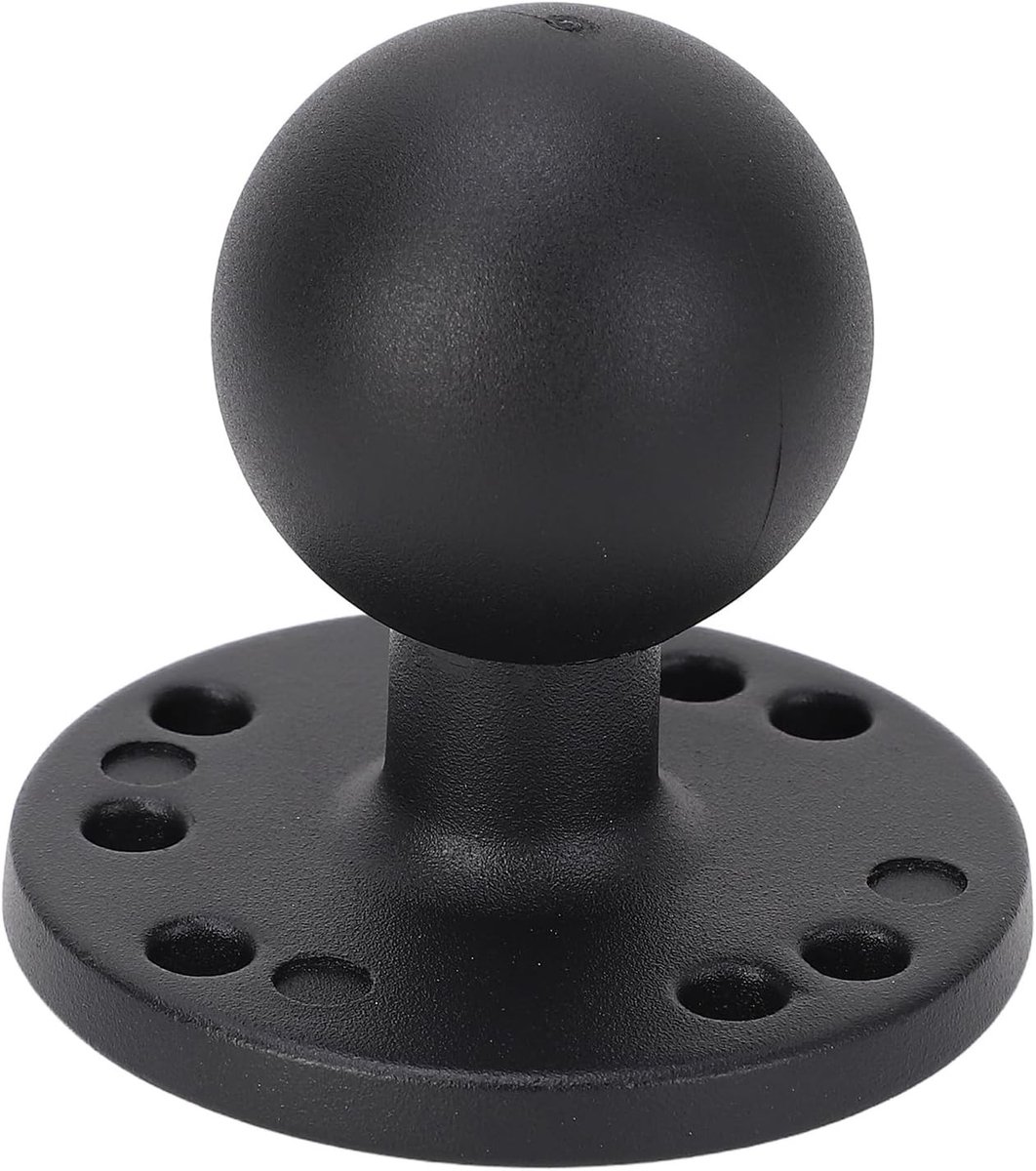 Ballhouder 1.5 Inch met Aluminium AMPS Gat Rond Plaat voor RAM Bevestigingen - Dubbele Socket Arm voor Stabiliteit en Flexibiliteit