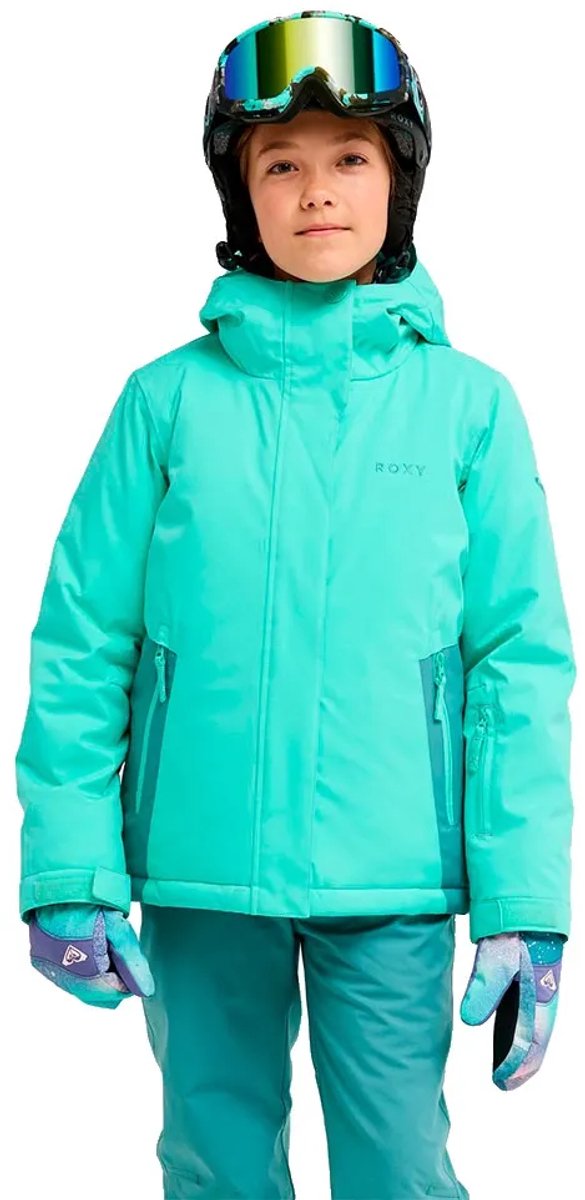 Roxy Snowflare Jas Blauw,Paars 8 Years Kinderen