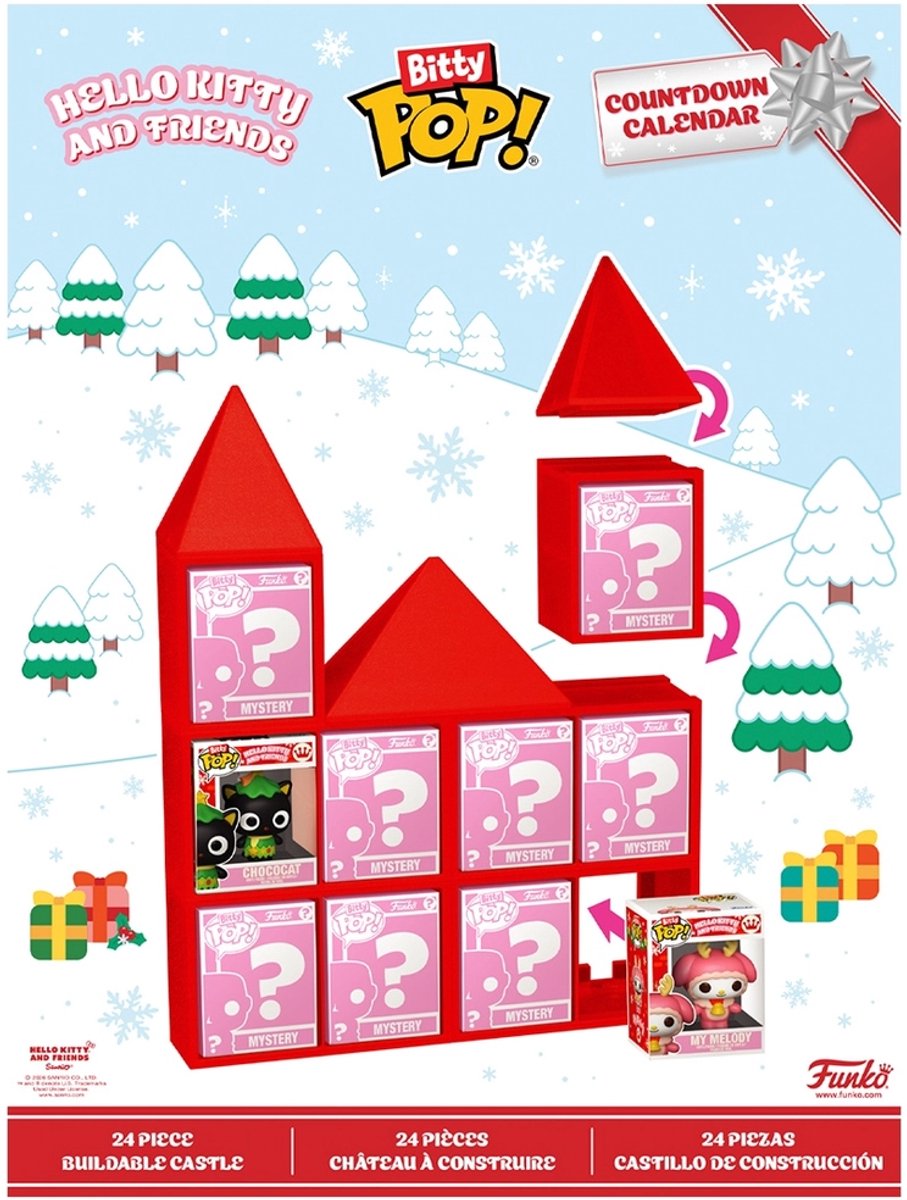 Pop Bitty: Adventskalender - Hello Kitty and Friends - Countdown Calendar — cadeau in Spellen & Speelgoed - foto 2