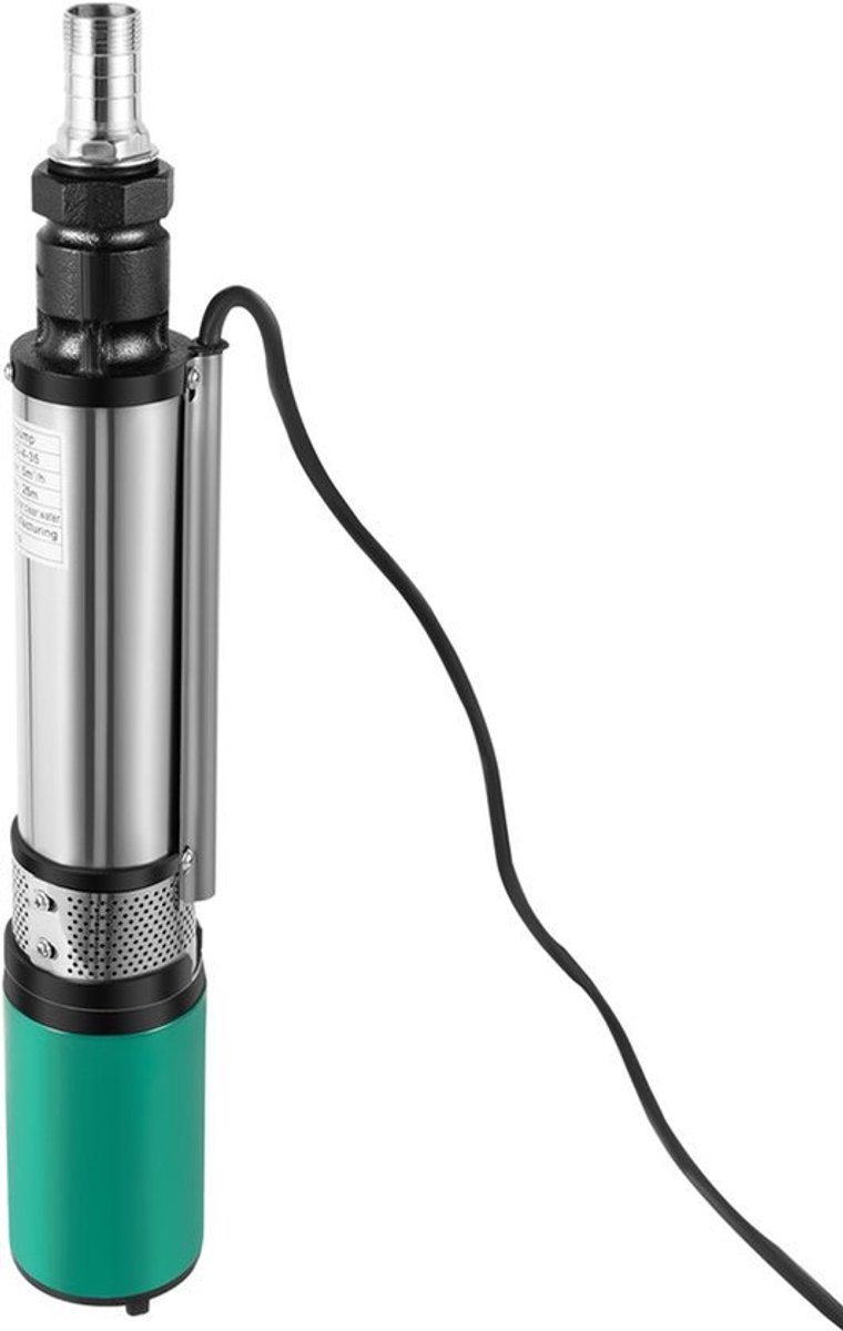 Dompelpomp Diepe Put - 24V 320W - 25 Meter Opvoerhoogte - RVS Koper Motor - Voor Tuin En Boerderij