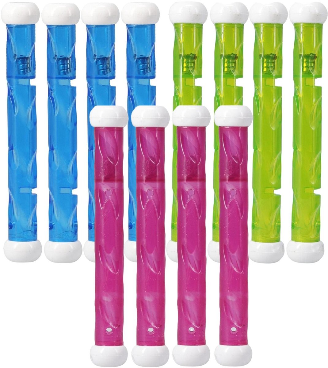 Free & Easy Led Duikstokjes - 12x - Gekleurd mix - Kunststof - Duikspeelgoed voor Zwembad - duikstaafjes met lampjes