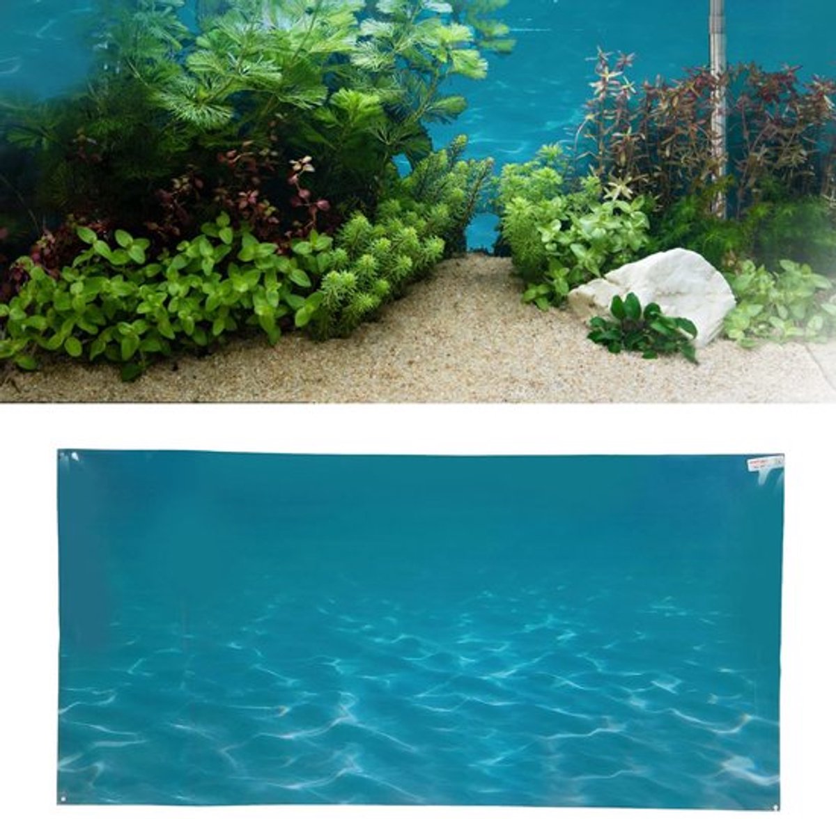 Dailygoods- Aquarium Achtergrond 3D Zee Patroon - Zelfklevende Poster - PVC Behang