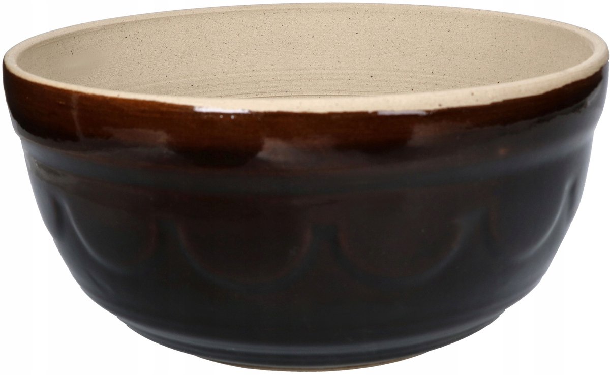 Stenen Kom met Stamper - 3.1L - Diameter 24cm - Voor Deeg & Meer