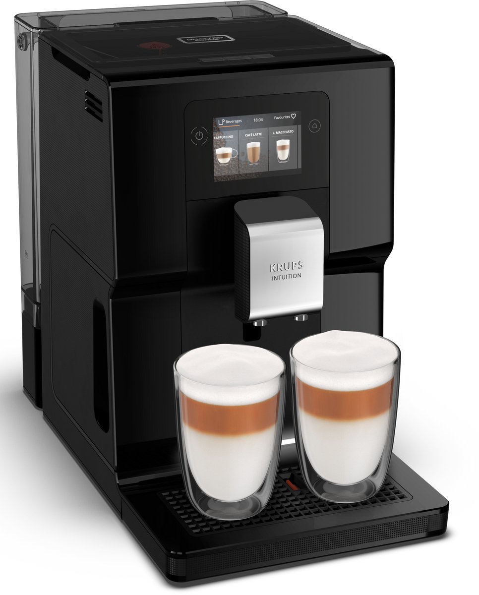 Bol.com Krups Intuition Preference EA8738 - Volautomatische Espressomachine - Inclusief Melkreservoir - 11 Recepten aanbieding