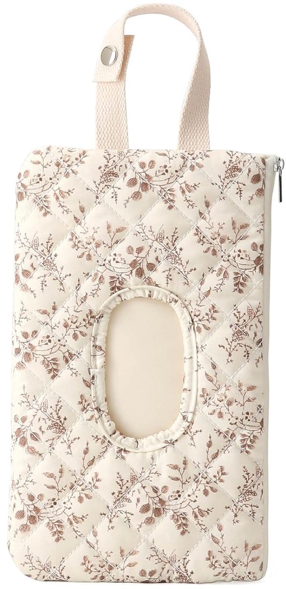 Pakje natte doekjes met print, opbergzak voor kinderwagen natte doekjes, op te hangen tissuesdoos voor in de auto - 26*15 CM