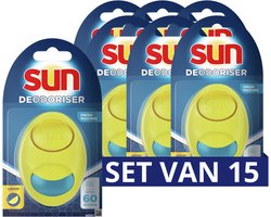 Sun -Vaatwasmachine Verfrisser - Citroen - 15 Stuks - Voordeelverpakking