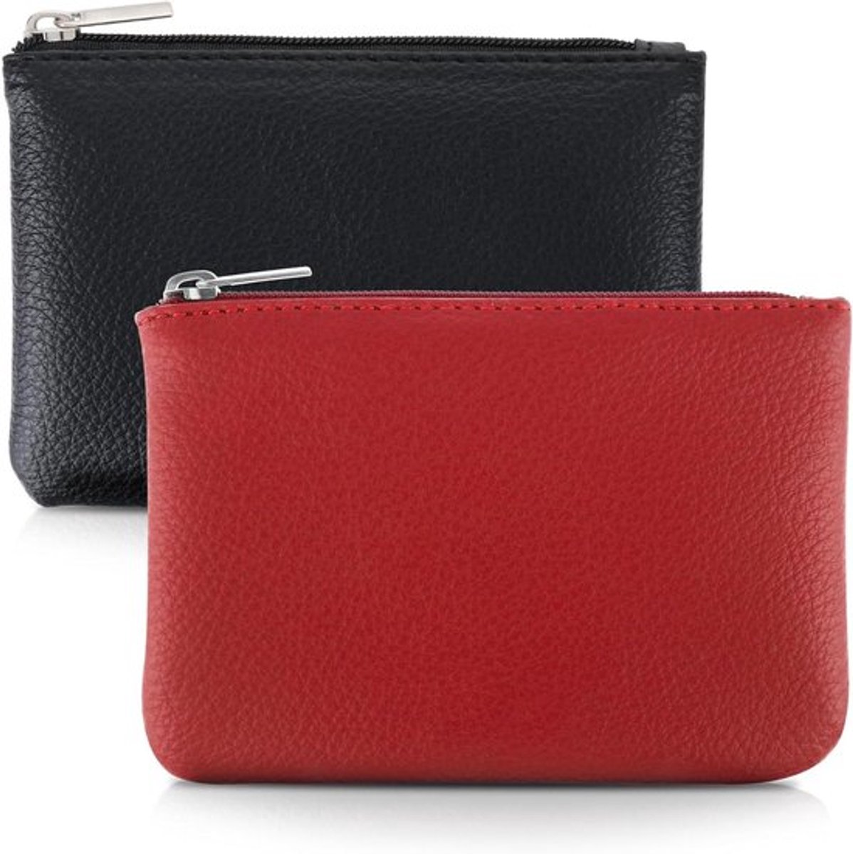 Mini Portemonnee met Lychee Patroon - PU Leren Rits Portemonnee voor Vrouwen