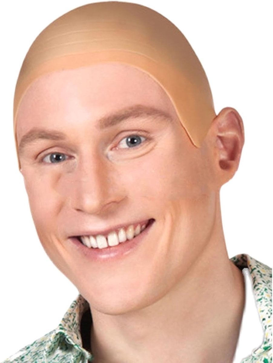 Dikke Latex Bald Cap voor Halloween, Cosplay en Feestkleding - Hoofddeksel voor Volwassenen met Skulldesign