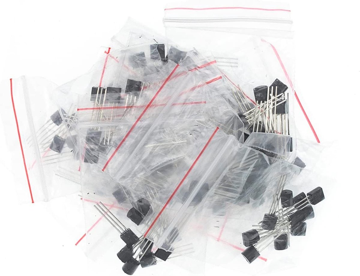 Transistor Assorted Kit met S9012, S9013, S9014, S9015 en meer - 18 Waarden, 10 Stuks per Type voor Elektronische Projecten