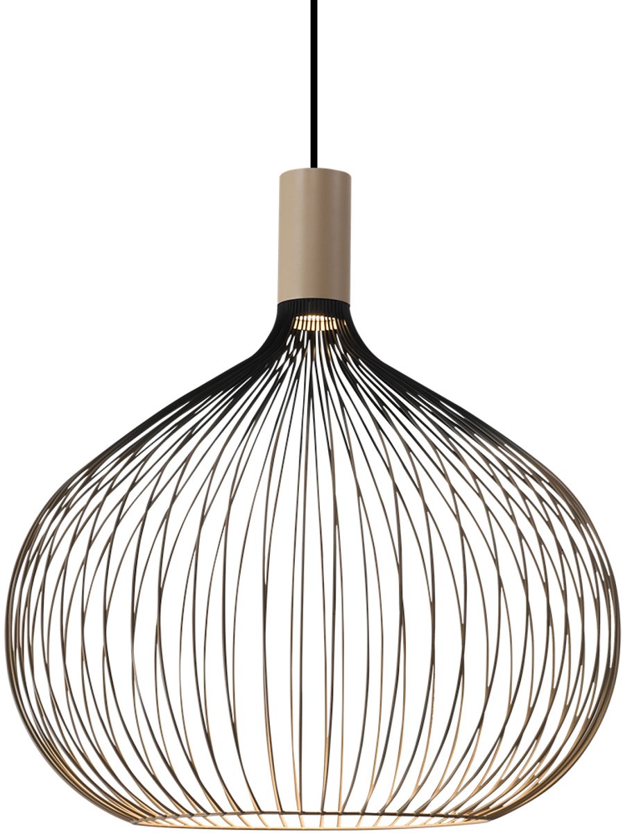 KS Verlichting - plafondlamp - Isabel - hanglamp - zwart - beige - GU10 - Dimbaar - luxe - binnenverlichting