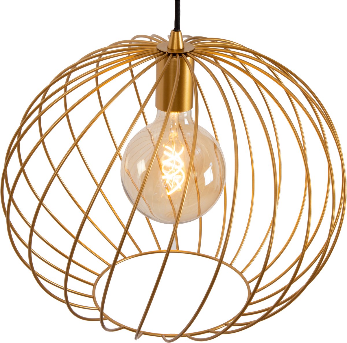 Lucide DANZA - Hanglamp - Ø 40 cm - 1xE27 - Mat Goud / Messing