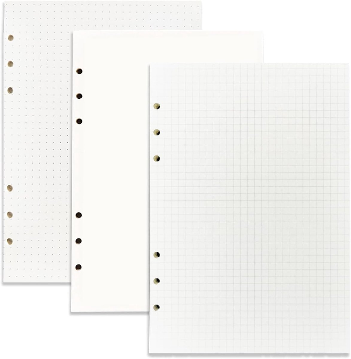 Vulbladen A5, 180 Vel Gelinieerd Losbladig Papier voor 6-Ring Ringbanden, Notitieboeken en Dagboeken voor DIY Projecten