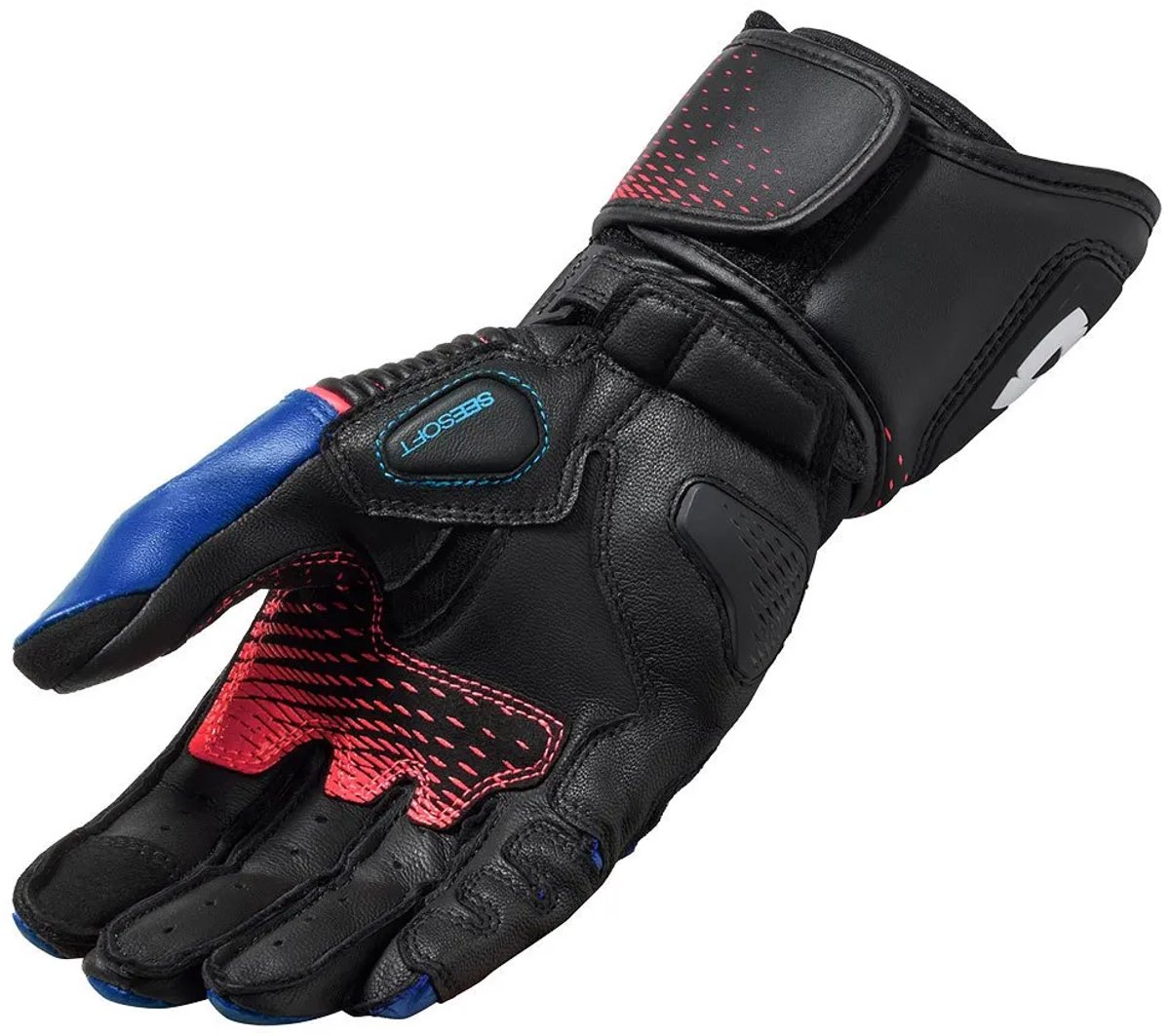 REV’IT! Xena 4 Dames Zwart Blauw Handschoenen - Maat M - Handschoen – foto 2