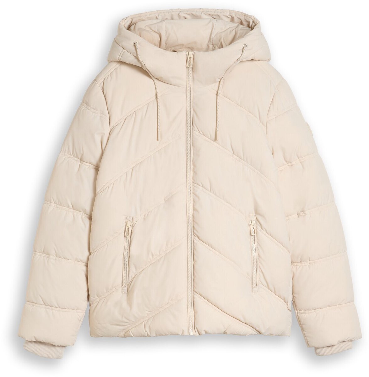 Tom Tailor - Pufferjack van waterafstotend materiaal - Maat XXL - cold beige