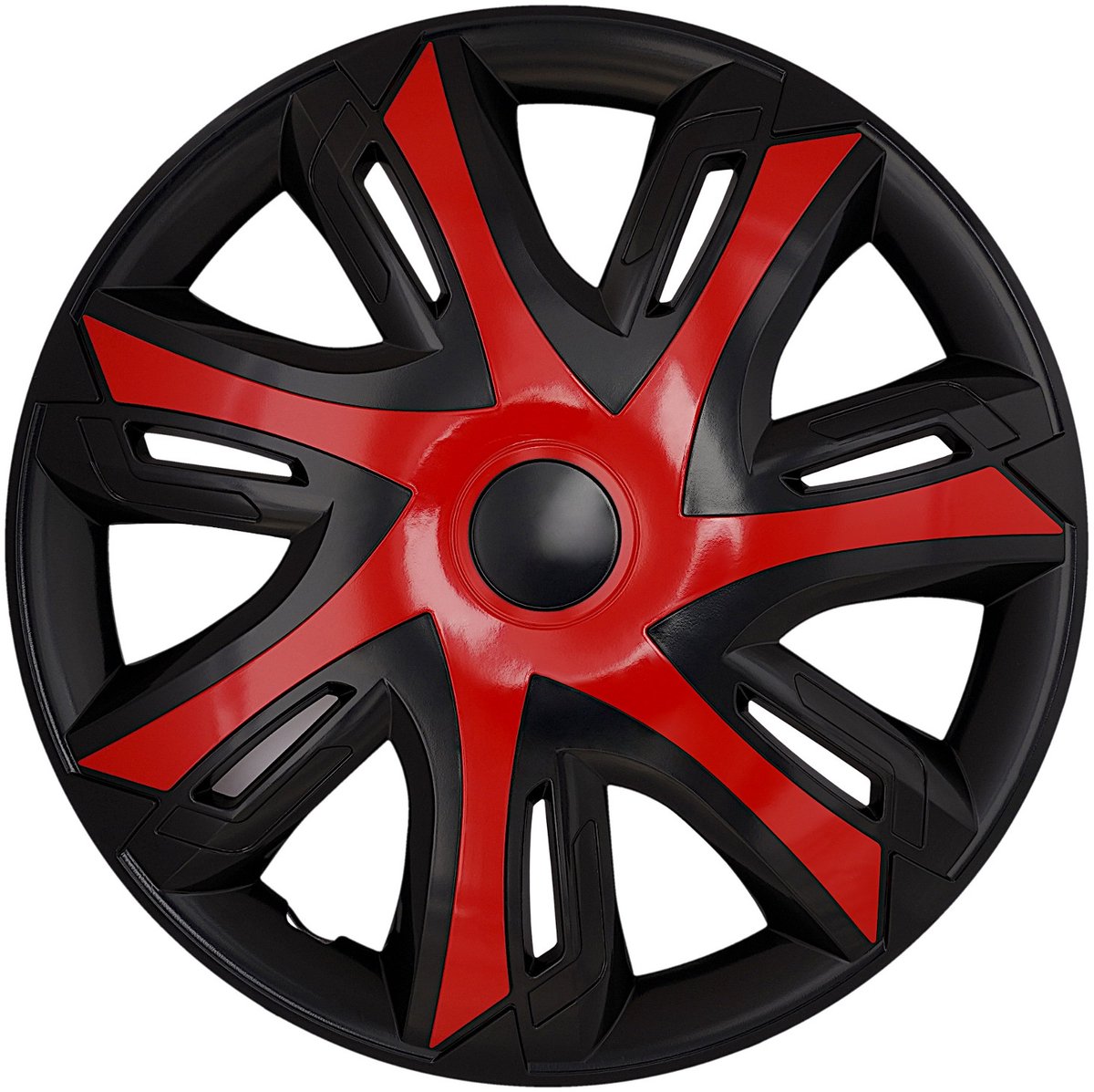 NRM N-Power Universele Wieldoppen 14'' - rood/zwart, 4 stuks