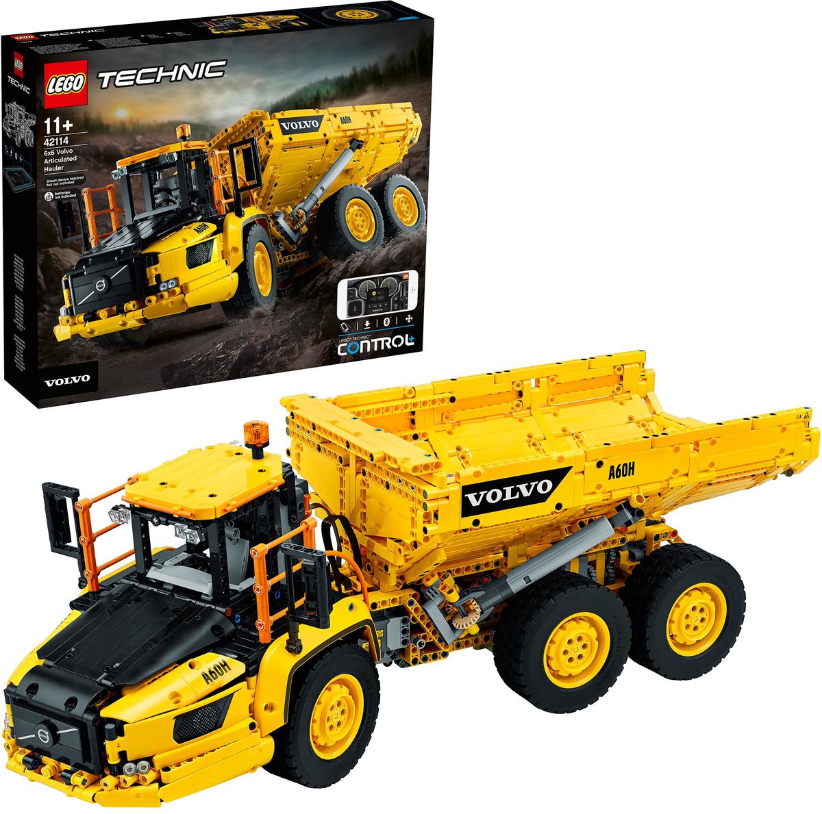 LEGO® Technic Volvo 6x6 Truck met kieptrailer (42114) bouwset, speelgoedmodel van een Volvo truck voor kinderen die dol zijn op constructievoertuigen (2193 onderdelen) — cadeau in Spellen & Speelgoed - foto 5