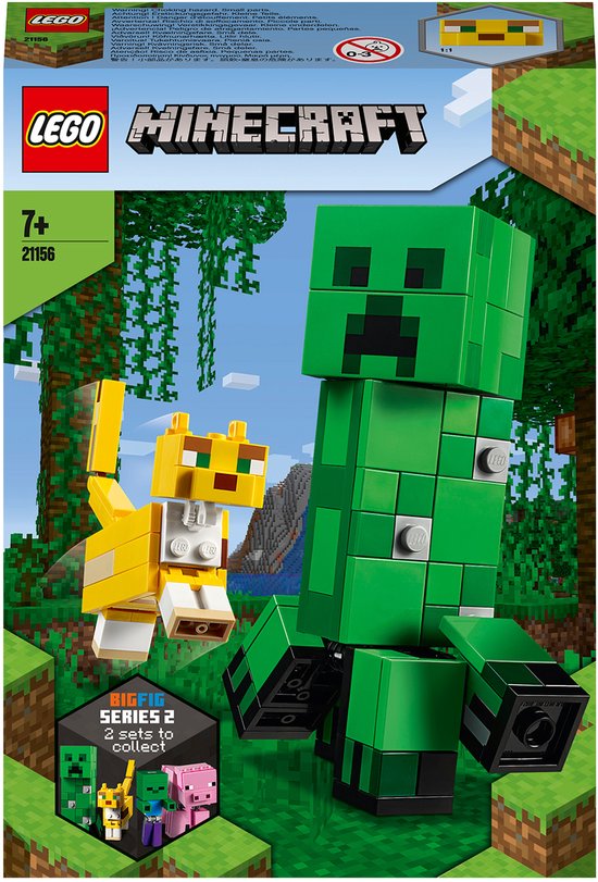 LEGO Minecraft BigFig Creeper and Ocelot 21156