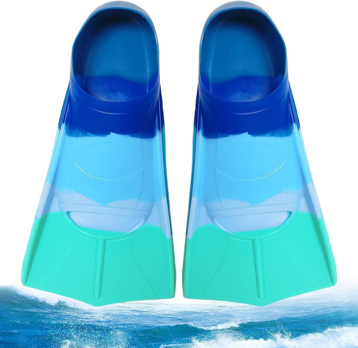 Korte Zwemvinnen van 100% Silicoon voor Kinderen, Ideaal voor Snorkelen en Training, Maat S, Geschikt voor Jongens en Meisjes