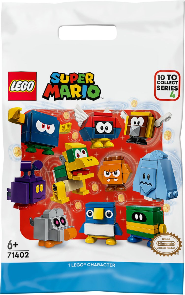 Bol.com LEGO® Super MarioTM Personagepakketten – serie 4 71402 bouwset; verzamelspeelgoed voor kinderen vanaf 6 jaar om te combi... aanbieding