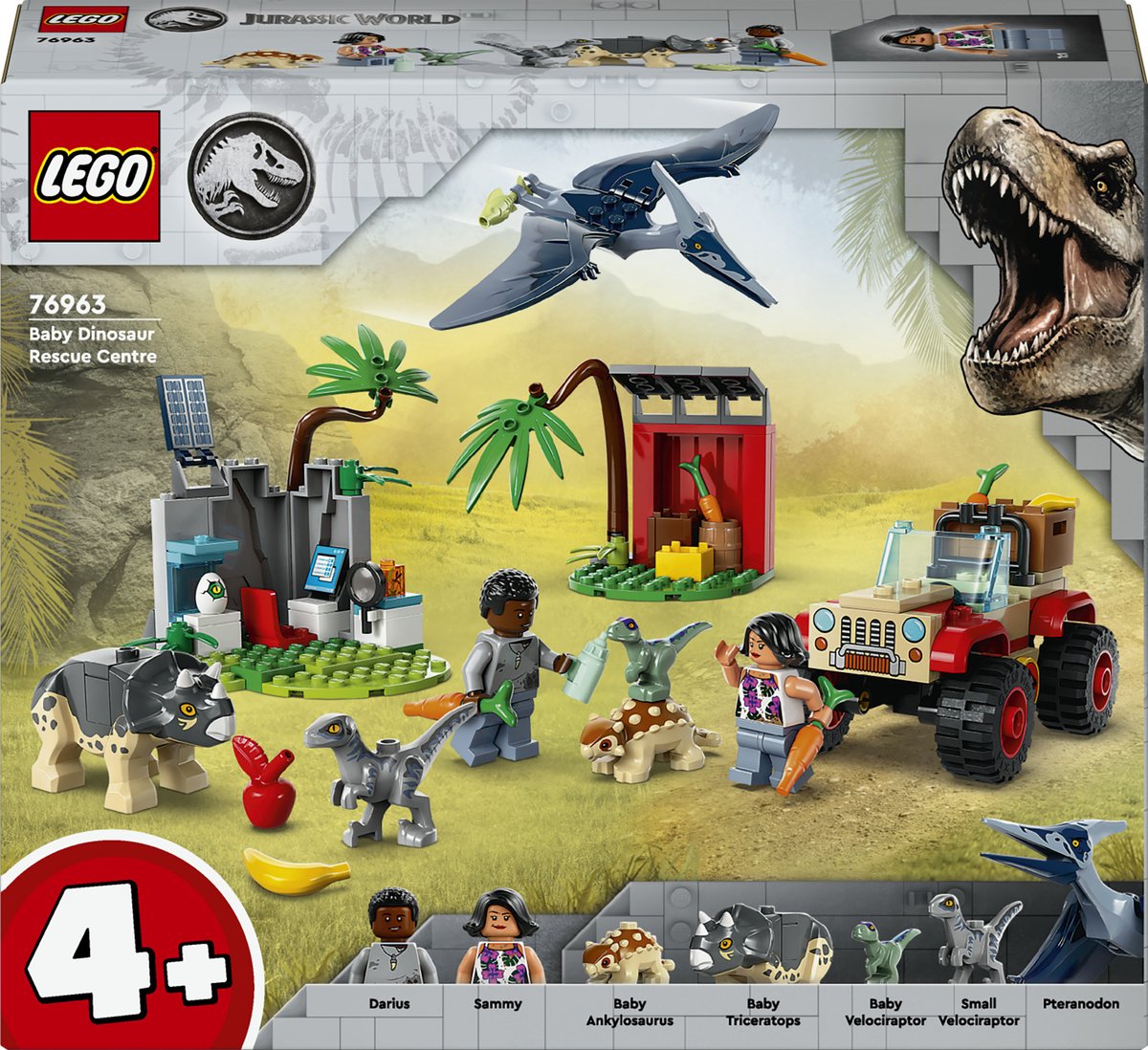 Bol.com LEGO 76963 Jurassic World Reddingscentrum voor babydinosaurussen Dinosaurus speelgoed aanbieding