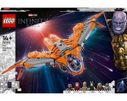 LEGO Marvel Het schip van de Guardians grote Avengers Galaxy Set, Ruimteschip Speelgoed voor Kinderen met Thor & Star-Lord, Cadeau voor Jongens en Meisjes 76193